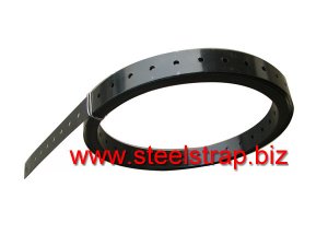 Perforated steel strapping